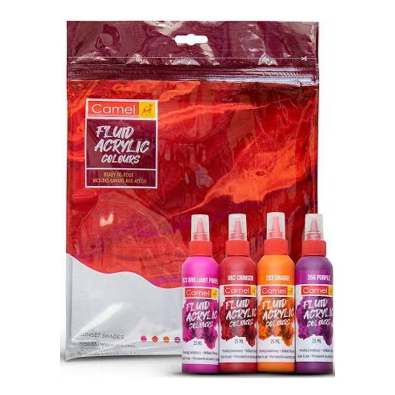 Camel Fluid Acrylic Kit - Artistic Series for painters